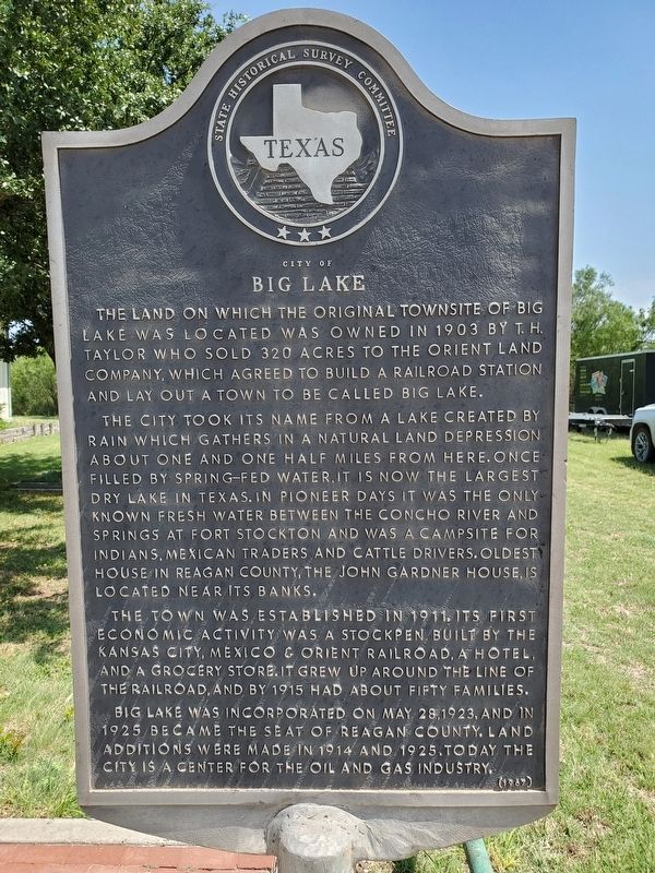 City of Big Lake Marker image. Click for full size.