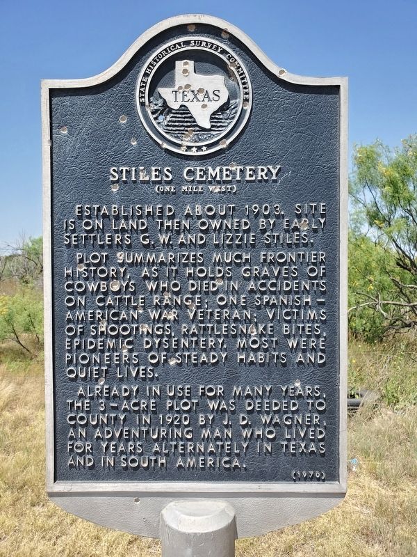 Stiles Cemetery Marker image. Click for full size.