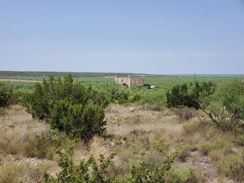 First Court House Built in Reagan County image. Click for full size.