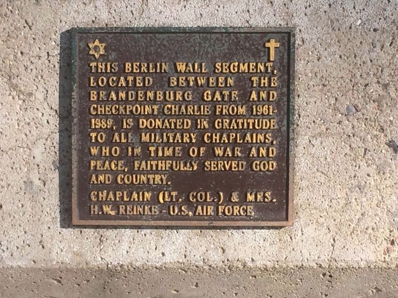Berlin Wall Segment A. Marker image. Click for full size.