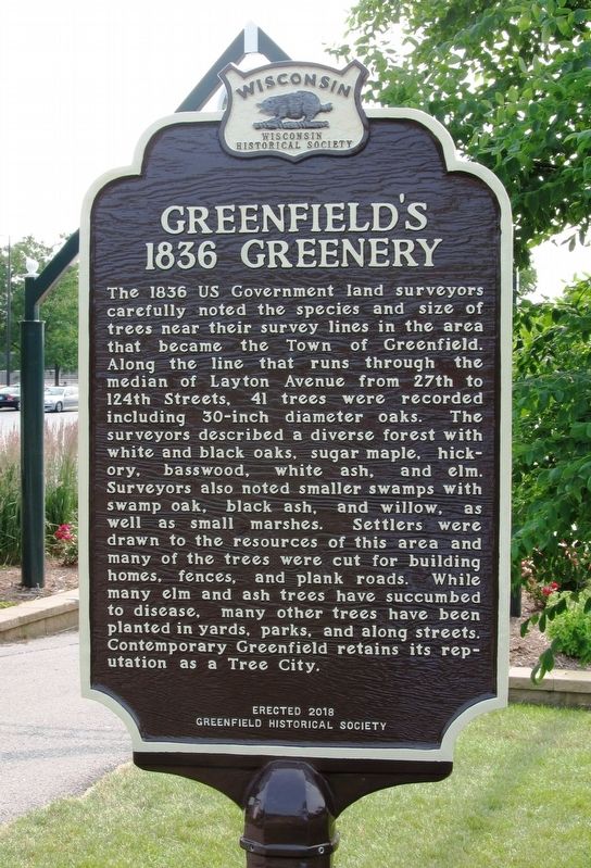Greenfield�s 1836 Greenery Marker image. Click for full size.