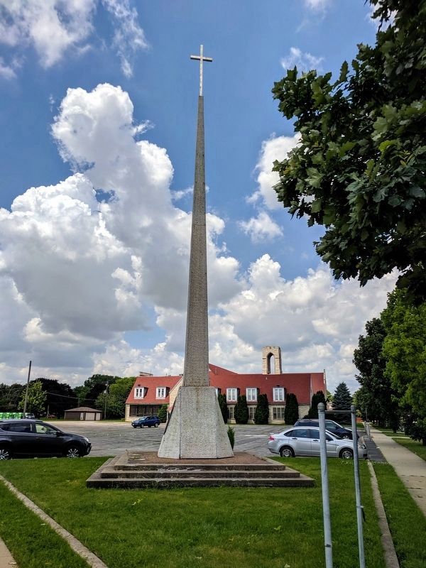 Trinity Slovak Lutheran Church Memorial Spire & Cross image. Click for full size.