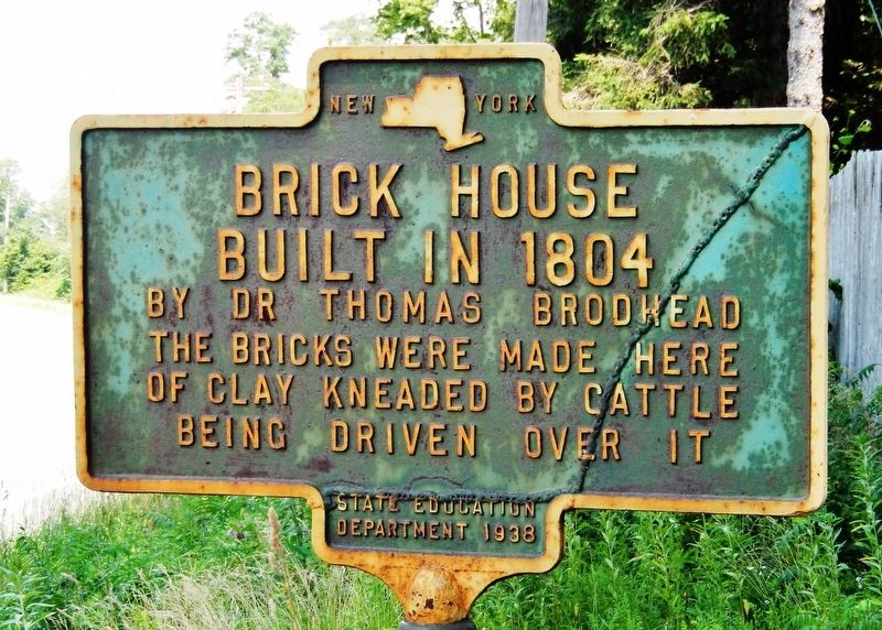 Brick House Built 1804 Marker image. Click for full size.