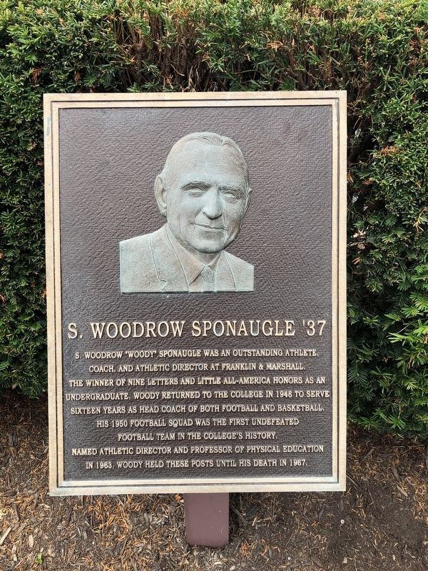 S. Woodrow Sponaugle '37 Marker image. Click for full size.