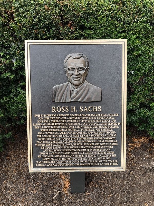 Ross H. Sachs Marker image. Click for full size.
