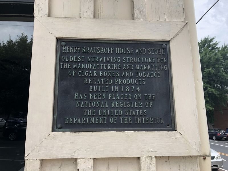 Henry Krauskopf House and Store Marker. Click for full size. Henry Krauskopf House and Store Marker image. Click for full size.