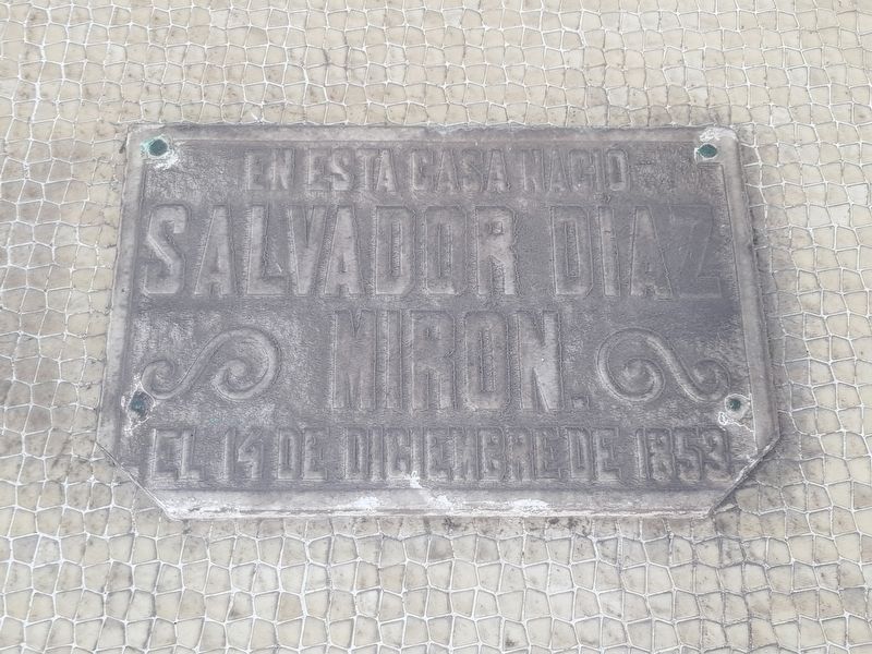 Birthplace of Salvador Díaz Mirón Marker. Click for full size. Birthplace of Salvador Díaz Mirón Marker image. Click for full size.