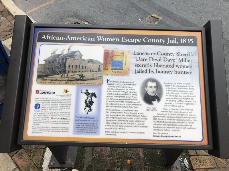 African-American Women Escape County Jail, 1835 Marker image. Click for full size.