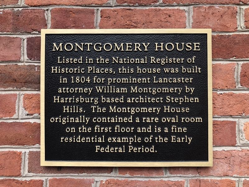 Montgomery House Marker. Click for full size. Montgomery House Marker image. Click for full size.