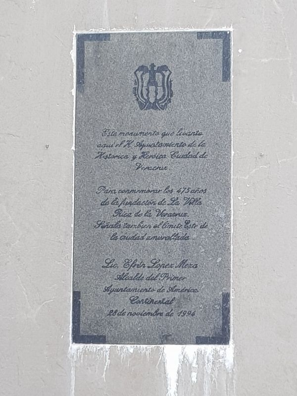 Founding of Villa Rica de la Veracruz Marker image. Click for full size.
