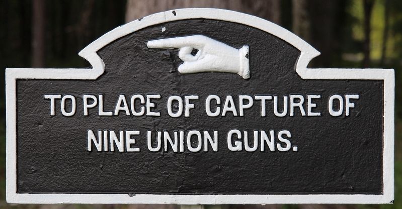 To Capture of Nine Union Guns Marker image. Click for full size.