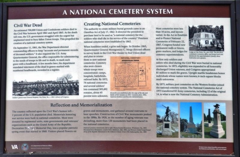 A National Cemetery System Marker image. Click for full size.