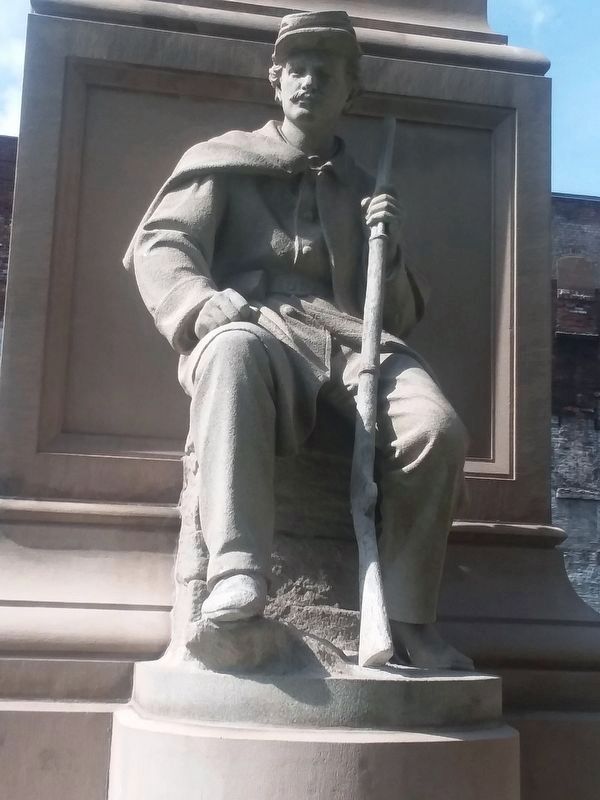 Detail of restored Soldier in May 2019 image. Click for full size.