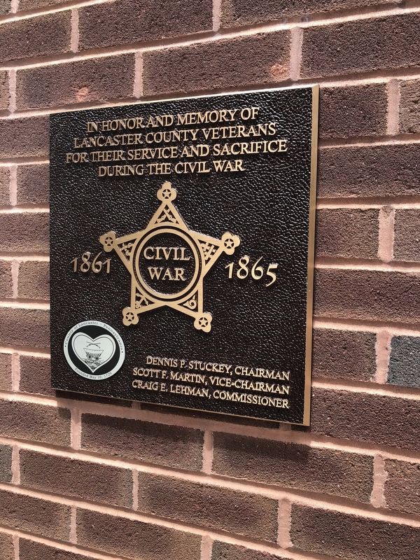 Lancaster County Civil War Veterans Memorial image. Click for full size.