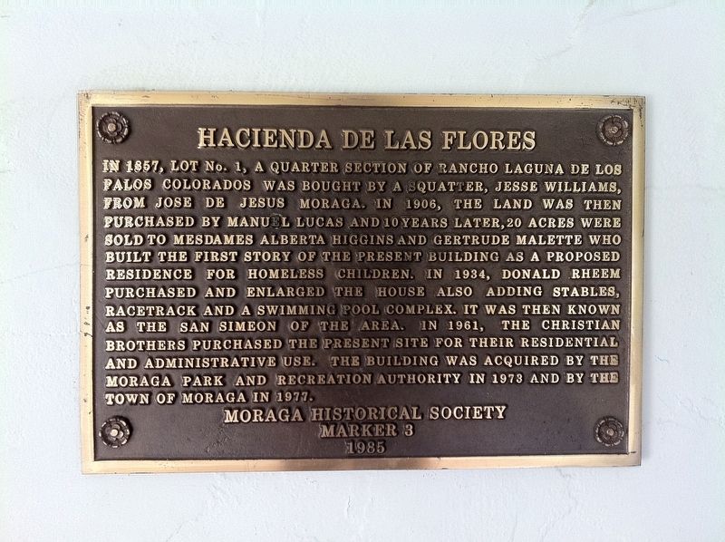 Hacienda de las Flores Marker image. Click for full size.