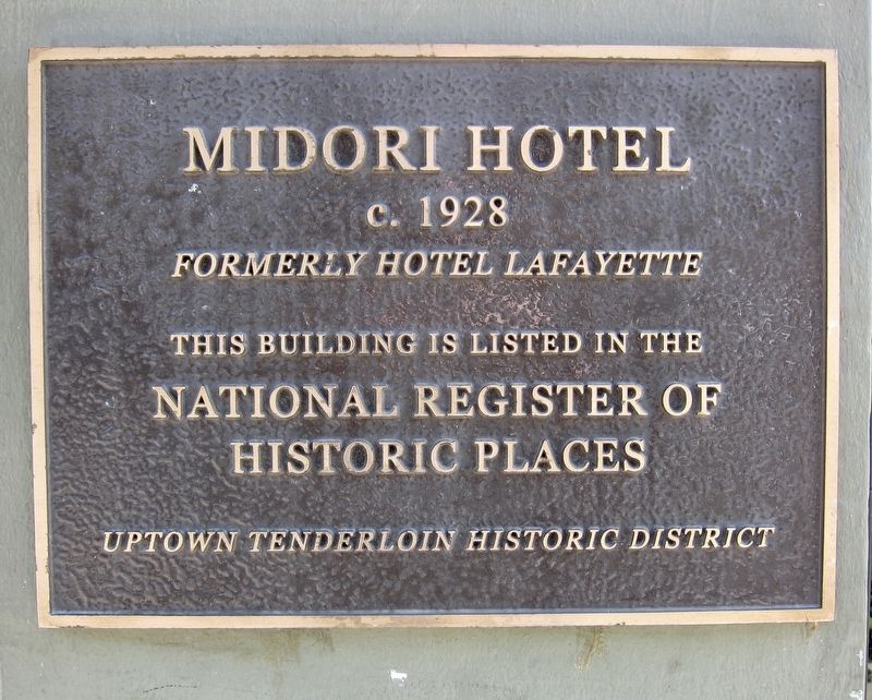 Midori Hotel Marker image. Click for full size.