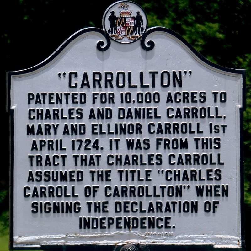 Restored “Carrollton” Marker image. Click for full size.