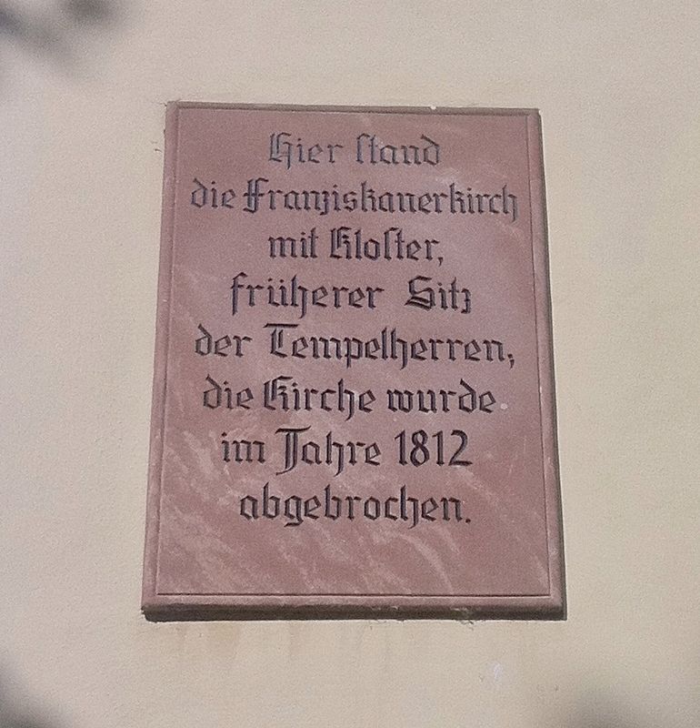 Franziskanerkirch / Franciscan Church Marker image. Click for full size.