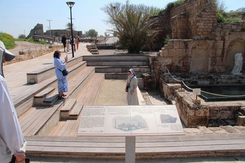 The Caesarea Nymphaeum Marker image. Click for full size.