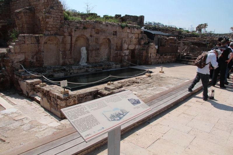 The Caesarea Nymphaeum Marker image. Click for full size.