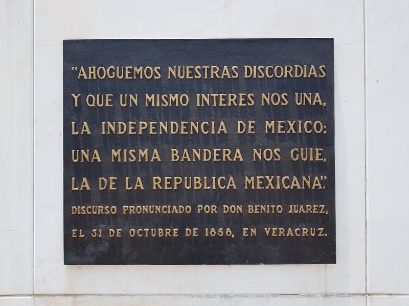 The Hemicycle to Juárez Marker image. Click for full size.