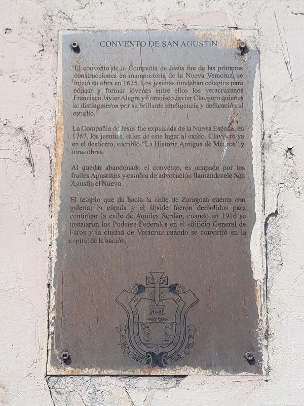 The Convent of San Agustín Marker image. Click for full size.