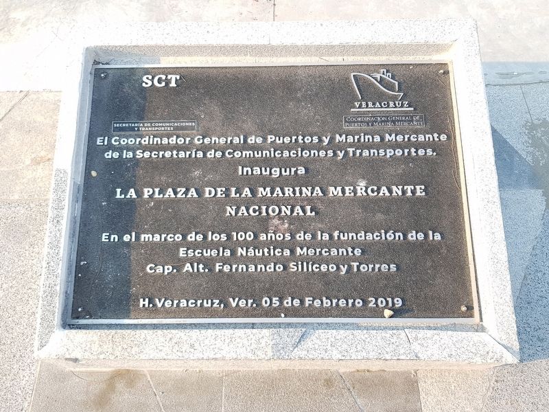 A nearby Merchant Marine Academy Plaza marker. Click for full size. A nearby Merchant Marine Academy Plaza marker image. Click for full size.
