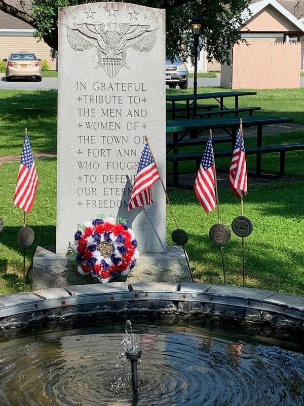 Fort Ann War Memorial image. Click for full size.