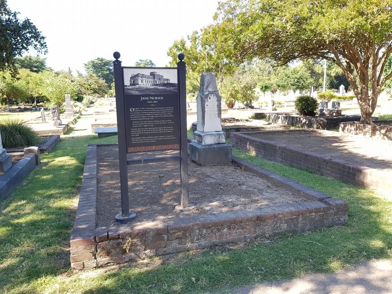 Jane Norris Marker. Click for full size. Jane Norris Marker image. Click for full size.