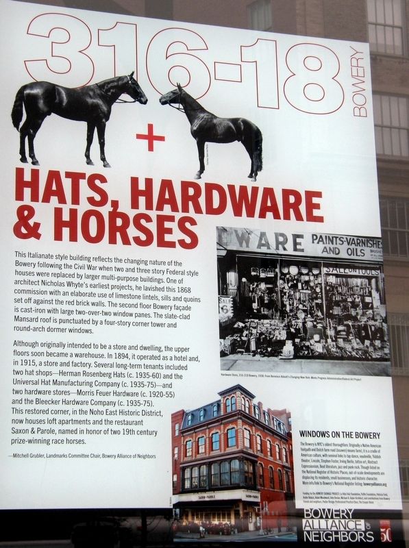 Hats, Hardware & Horses Marker image. Click for full size.