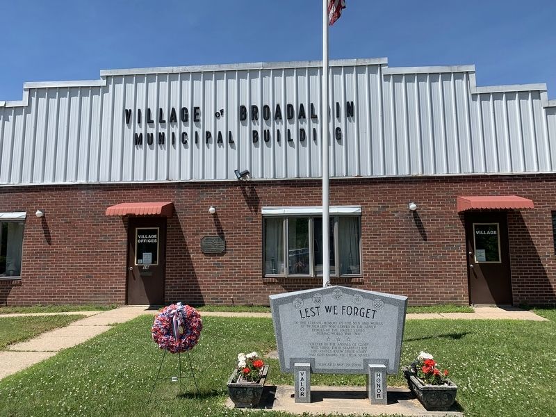 Broadalbin World War Two Memorial. Click for full size. Broadalbin World War Two Memorial image. Click for full size.