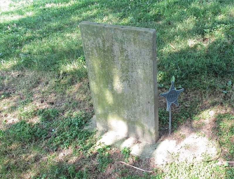 George Stephens Marker with bronze Revolutionary War marker image. Click for full size.