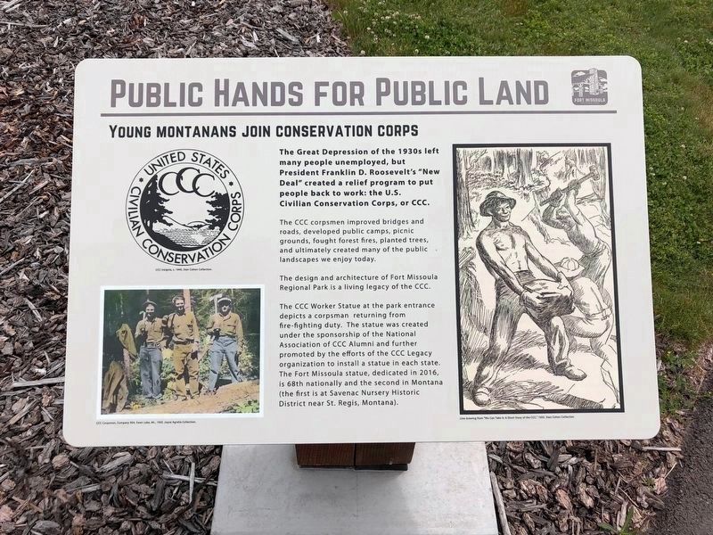 Public Hands for Public Land Marker image. Click for full size.