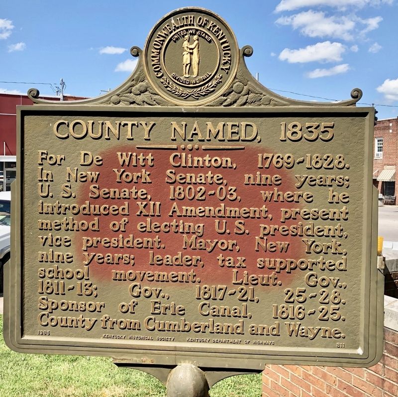 County Named, 1835 Marker image. Click for full size.