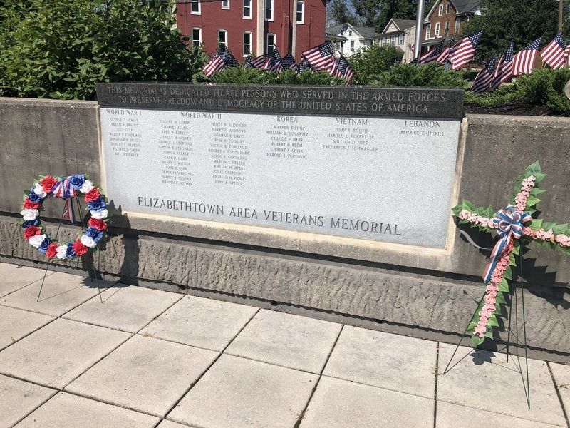 Elizabeth Area Veterans Memorial image. Click for full size.