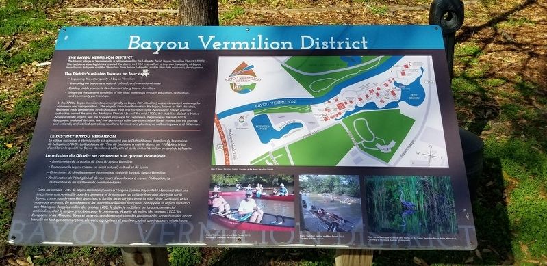 Bayou Vermilion District Marker image. Click for full size.