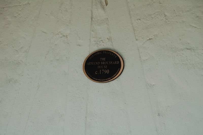 Broussard House Historic Plaque image. Click for full size.