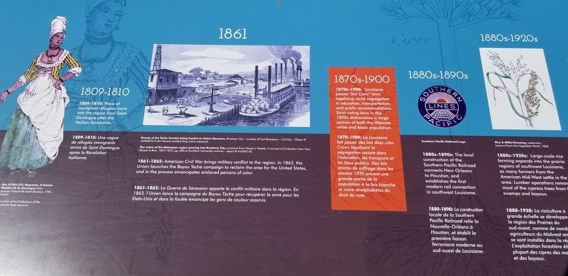 Vermilionville Historical Timeline Marker image. Click for full size.