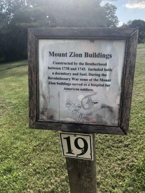 Mount Zion Buildings Marker image. Click for full size.