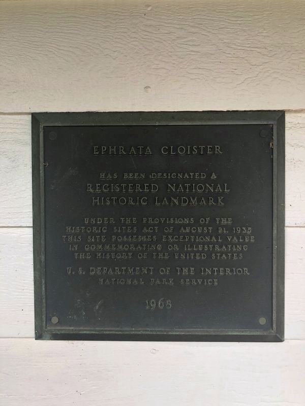 National Historic Landmark plaque at the entrance to the grounds image. Click for full size.