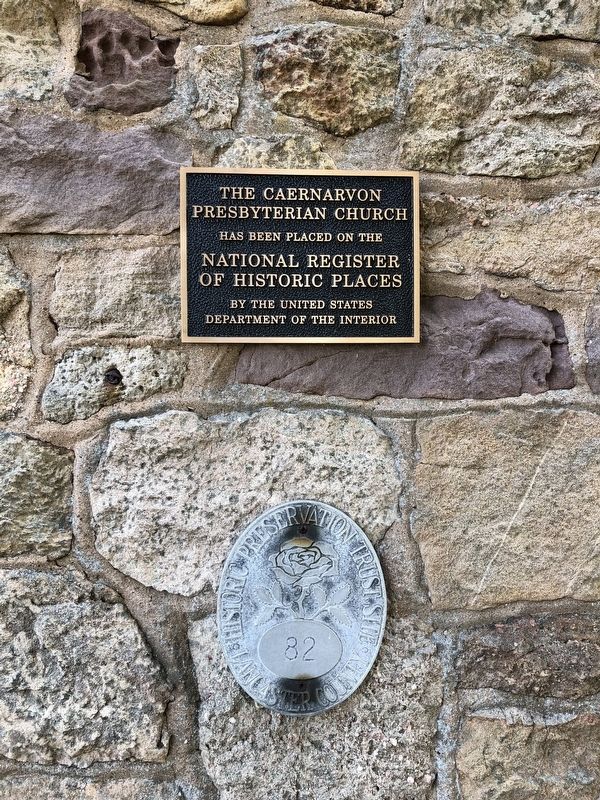 The Caernarvon Presbyterian Church Marker image. Click for full size.