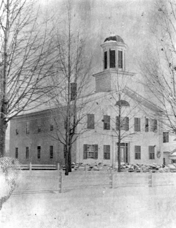 <i>First Addison County Courthouse, Court Square, Middlebury, Vt.</i> image. Click for full size.