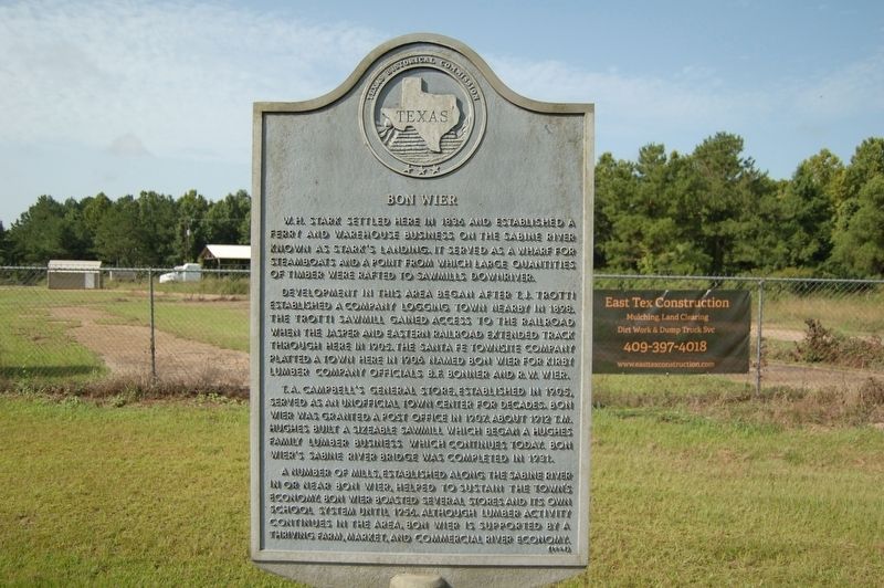 Bon Wier Marker image. Click for full size.