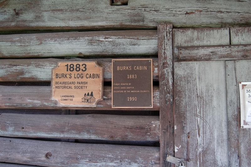 Burk's Log Cabin Marker image. Click for full size.