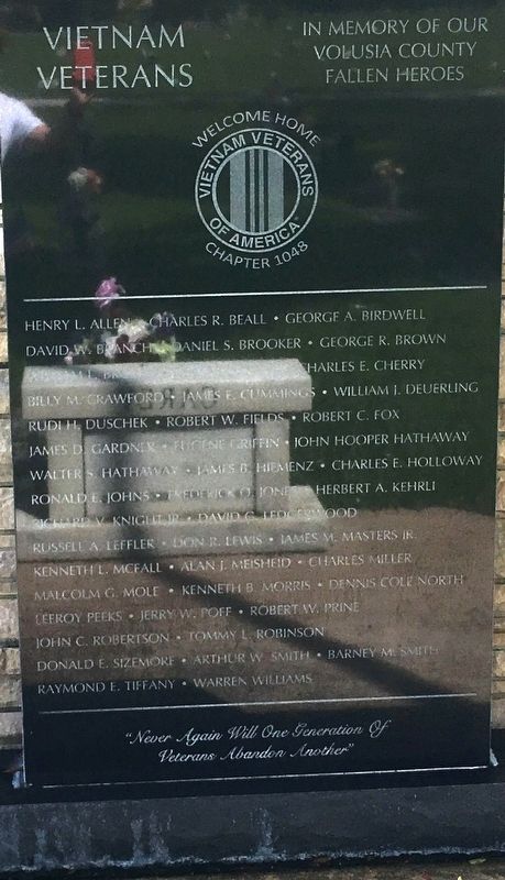 Vietnam Veterans Marker image. Click for full size.
