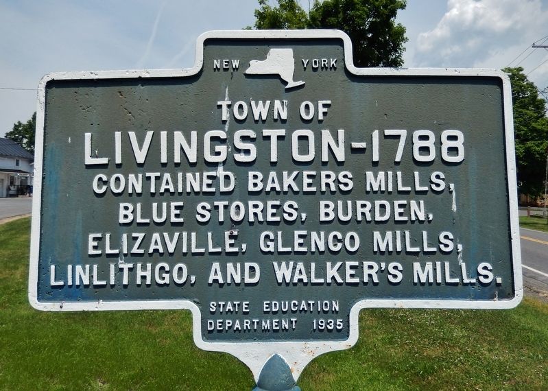 Town of Livingston - 1788 Marker image. Click for full size.