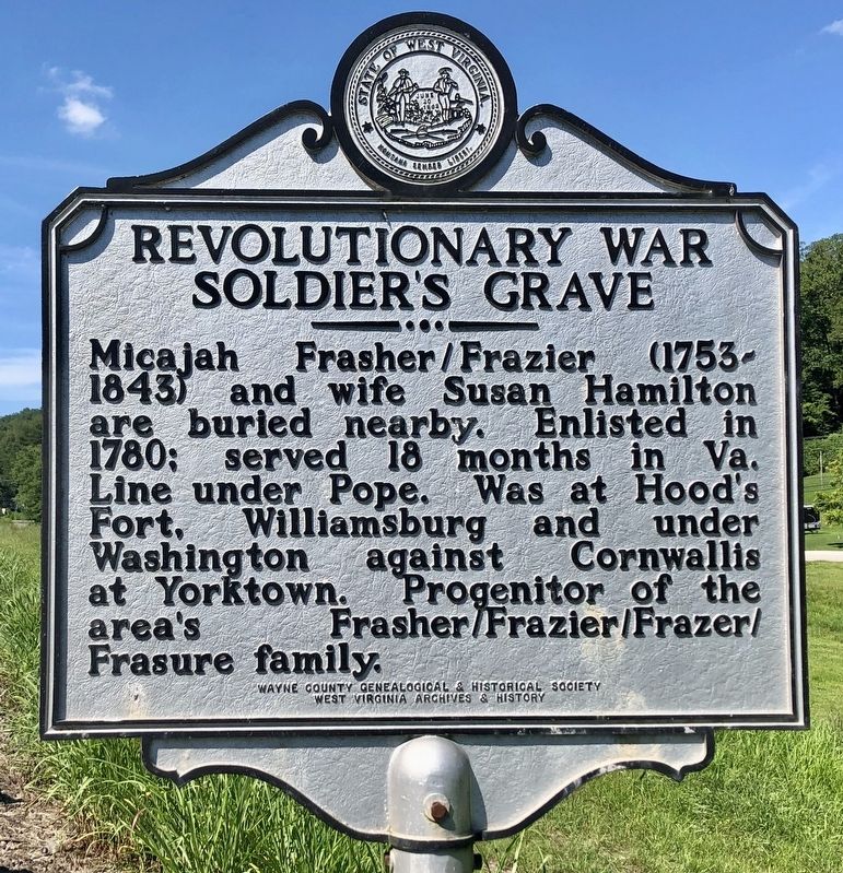 Revolutionary War Soldier's Grave Marker image. Click for full size.