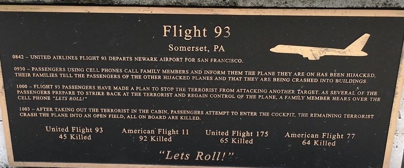 Flight 93 Marker image. Click for full size.