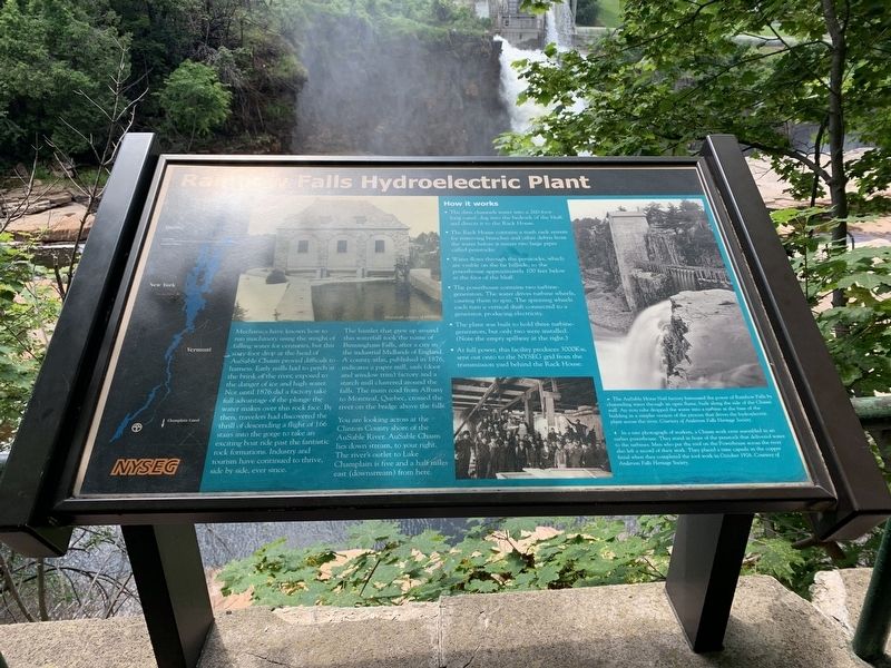 Rainbow Falls Hydroelectric Plant Marker image. Click for full size.