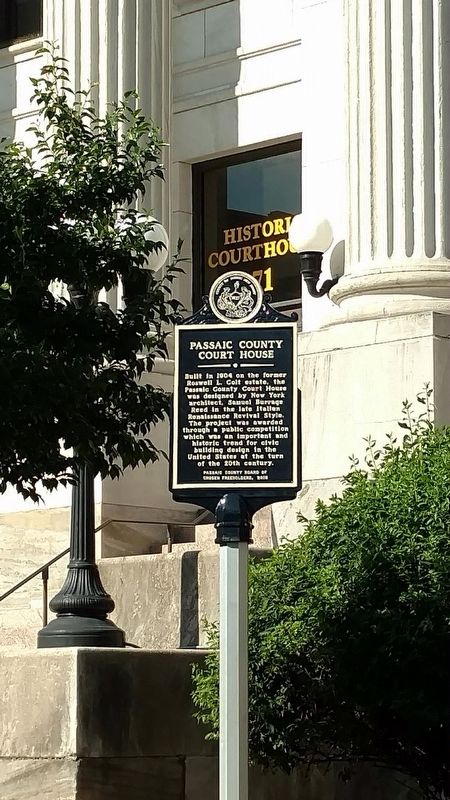 Passaic County Court House Marker image. Click for full size.